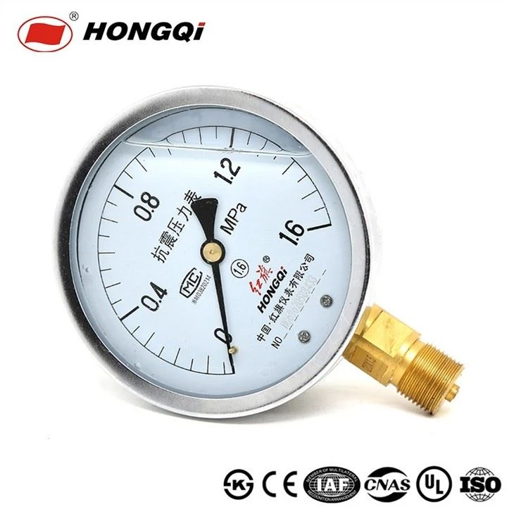 Liquid Filled / Oil Manometer Stainless Steel Pressure Gauge